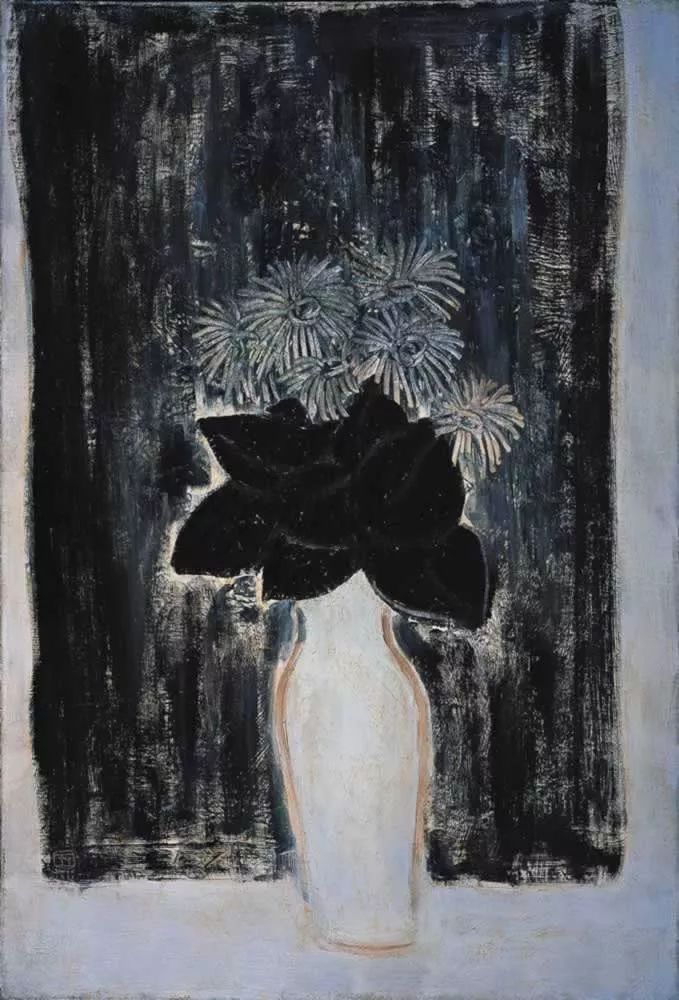 谈常玉的画盆花