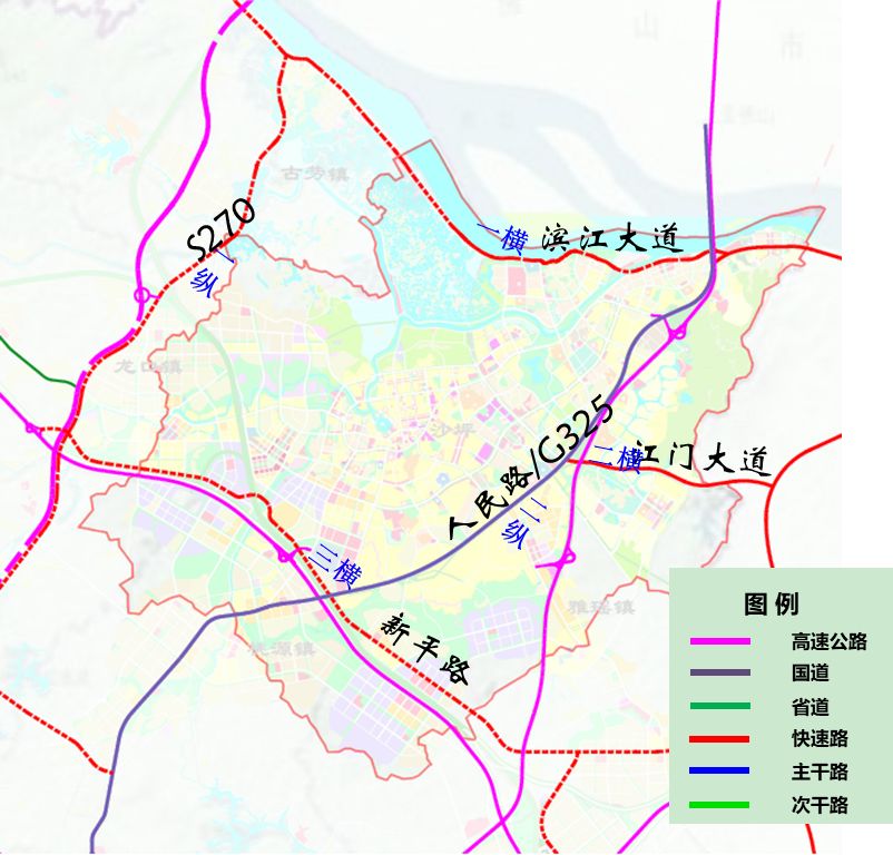 骨干路网积极推进轨道1号线鹤山段和s3线鹤山段(江门北