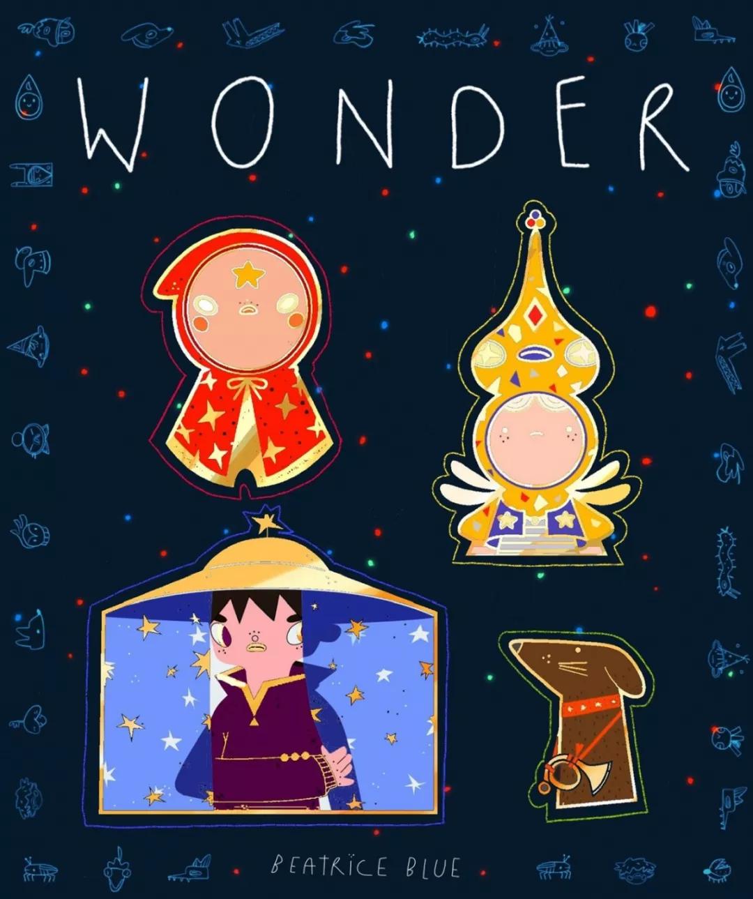 beatriceblue内心有光所画皆暖用线条打造少男少女的童真世界