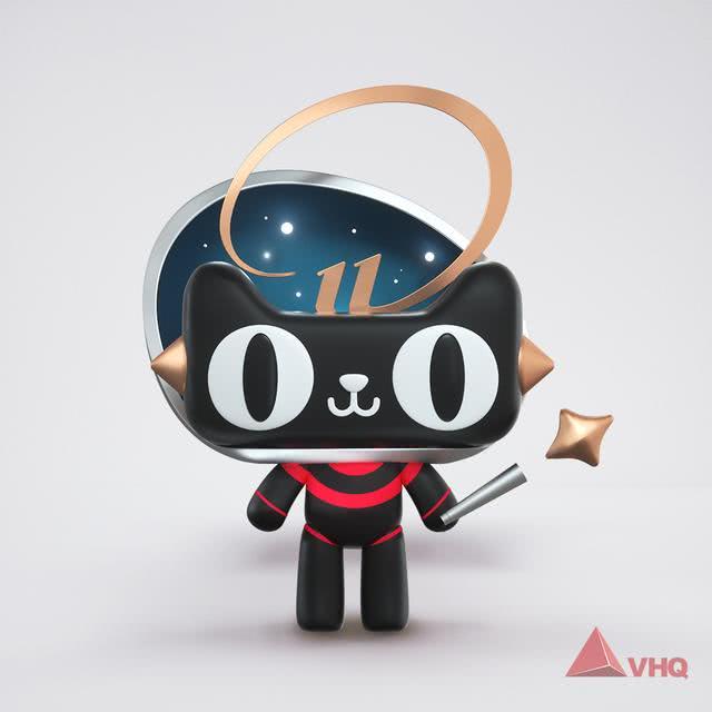 vhq作品萌宠天猫公仔表情包制作解析