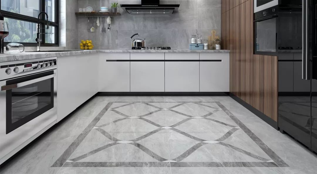 的瓷砖铺贴,在空间里加入一些创新的拼花艺术,不仅能收获别样的美感