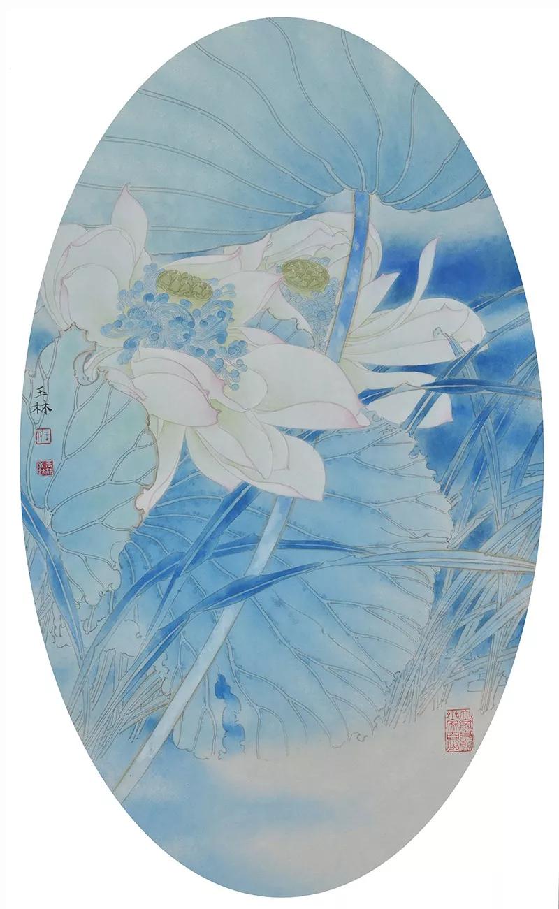 【画廊推荐】画家王玉林:烟雨风情 · 荷花轻清_工笔