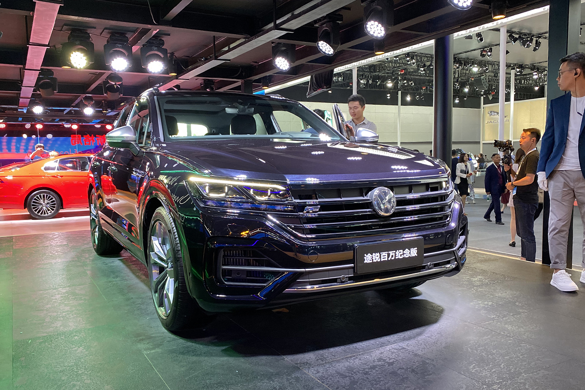 2019广州车展大众途锐百万纪念版亮相
