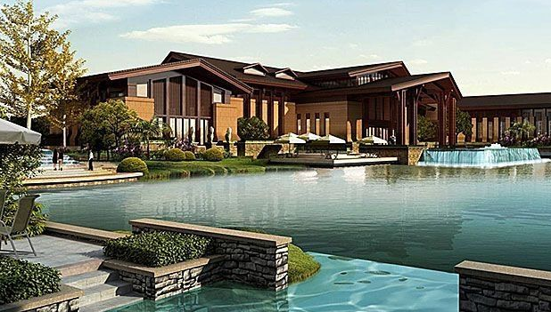 雁鸣墅语采用"新亚洲主义"风格,强调建筑与环境的和谐共生!_别墅