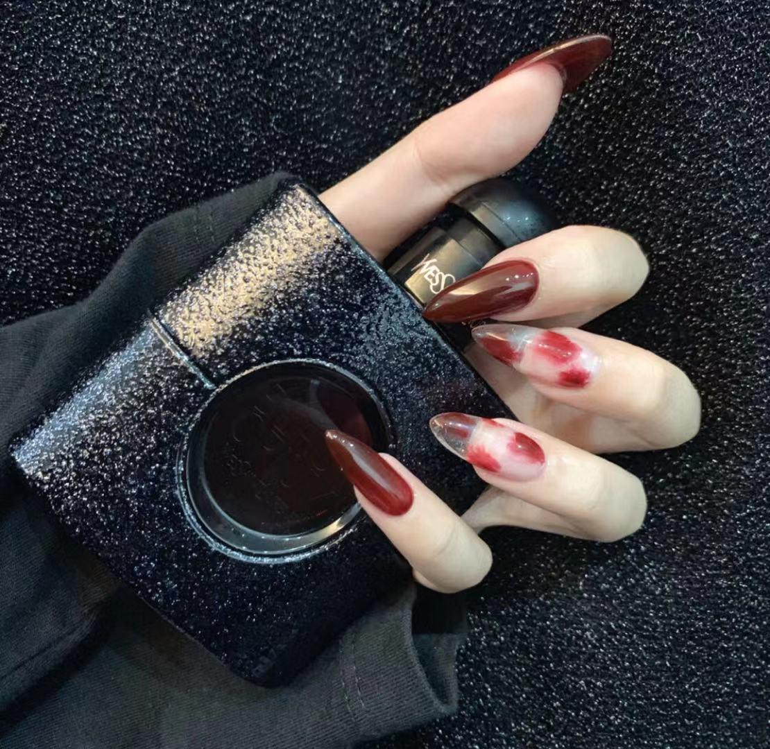 美甲真爱无疑炒鸡可爱的哦裸色系配着可爱的兔子 小熊青春少女感满满