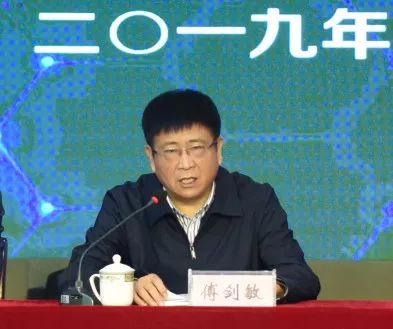 县教育局局长傅剑敏,副局长潘文戎,党委委员朱柏烽,普教科负责人