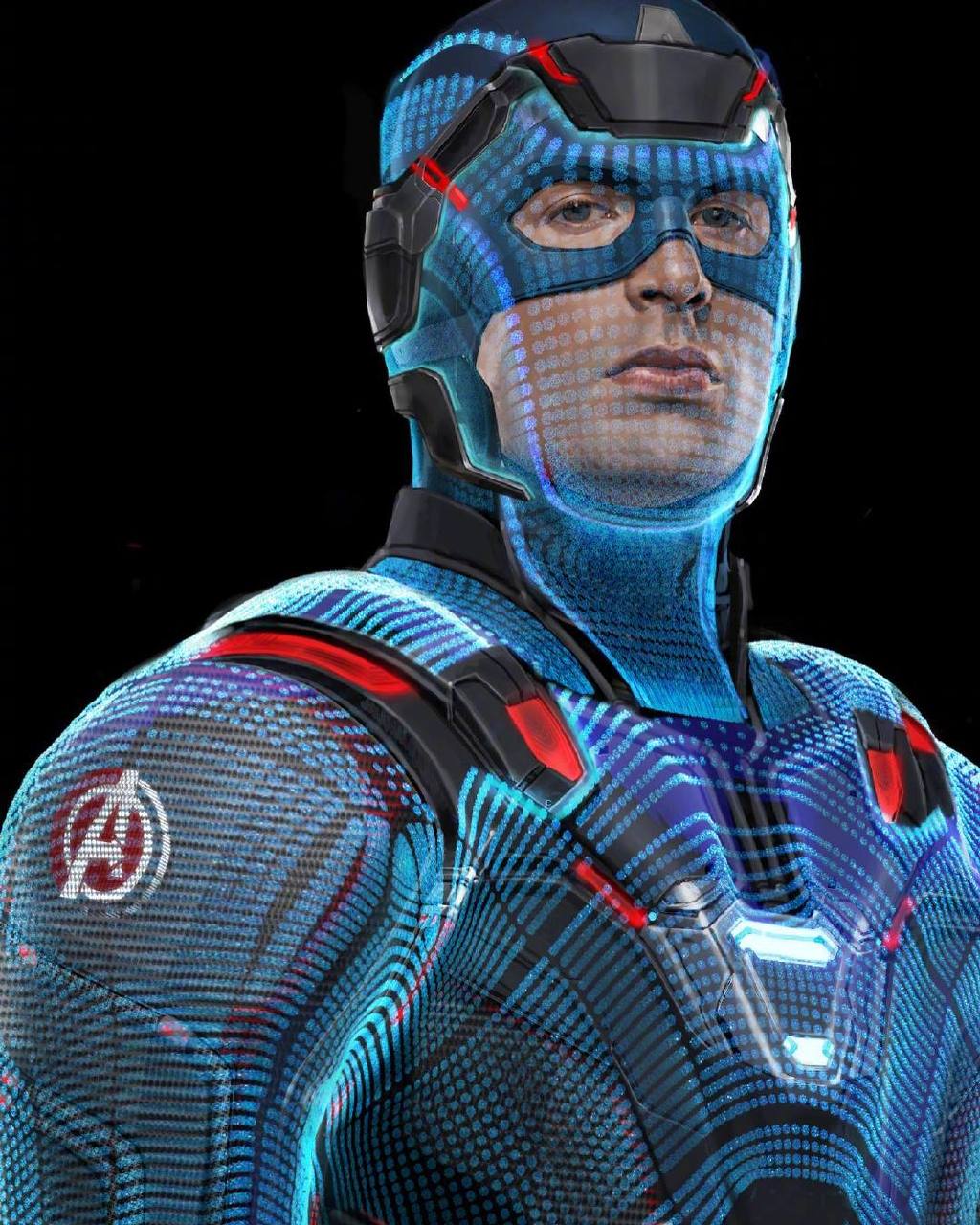 《复联4》原始设计:钢铁侠,美队战衣变纯黑,科技感十足