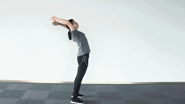 【前后甩手操动作要领 】