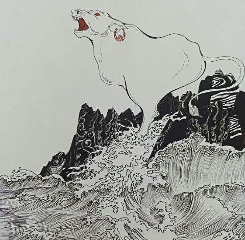 1,白泽:白泽为居住在昆仑之上的神兽,浑身雪白,祥瑞之象征,是令人逢凶