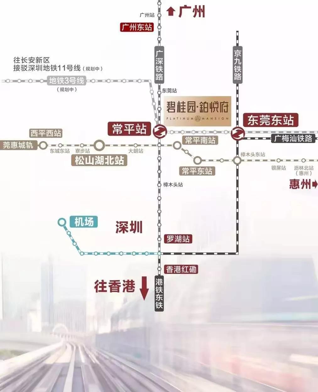 常平南站城轨路线图图片