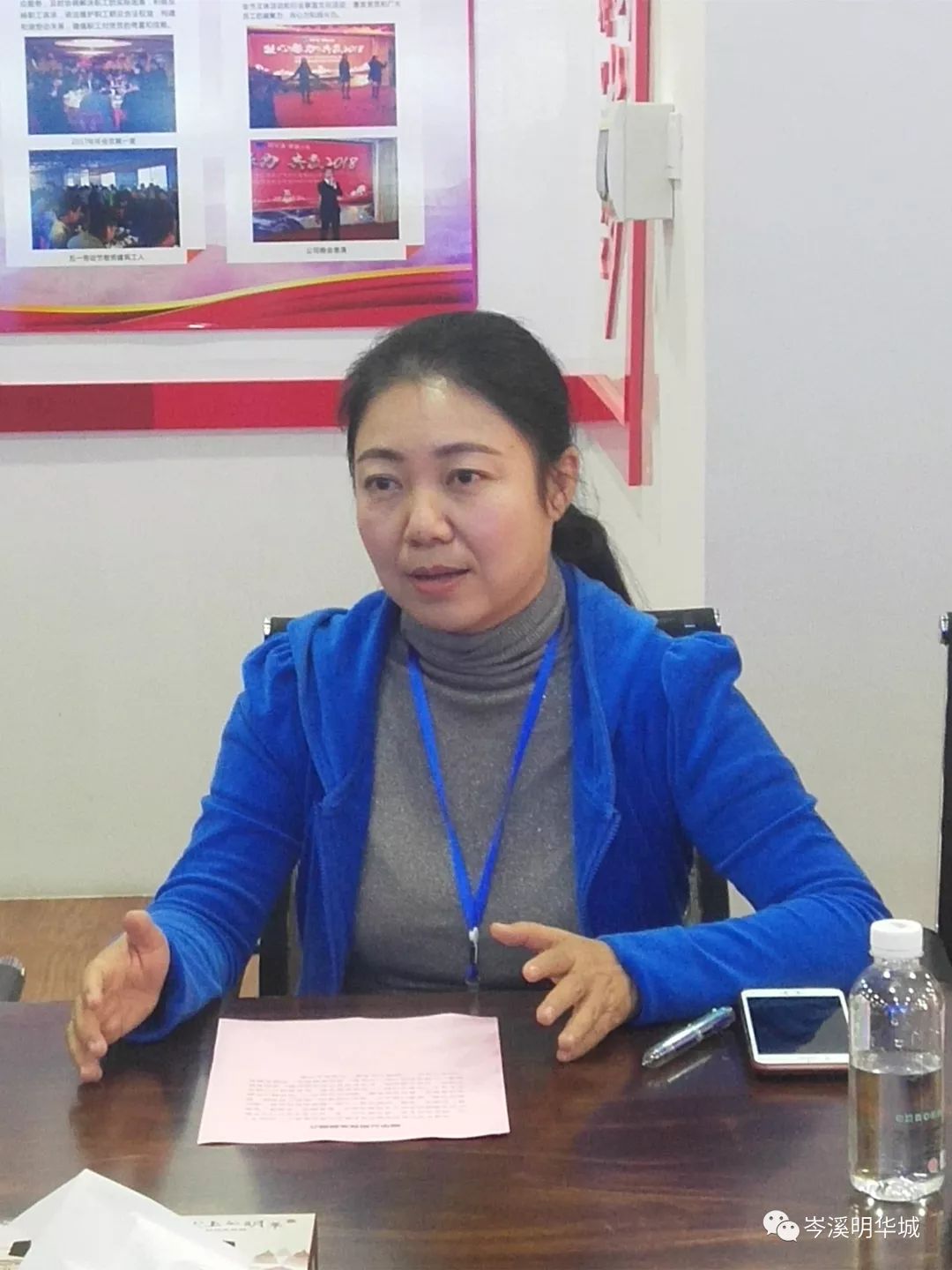 北流市融媒体中心节目组前来明华城采访北流乡贤企业家赖明富