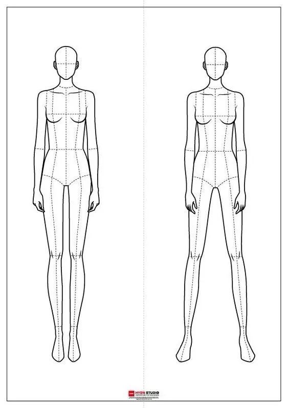 人体服装设计简笔画图片