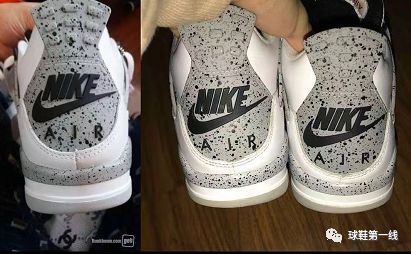aj4白水泥球鞋真假对比airjordan4whitecementaj4白水泥840606192
