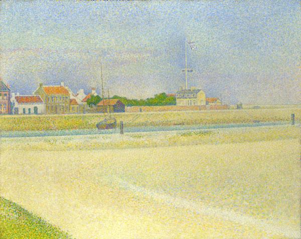 法国印象派画家修拉的点彩画欣赏