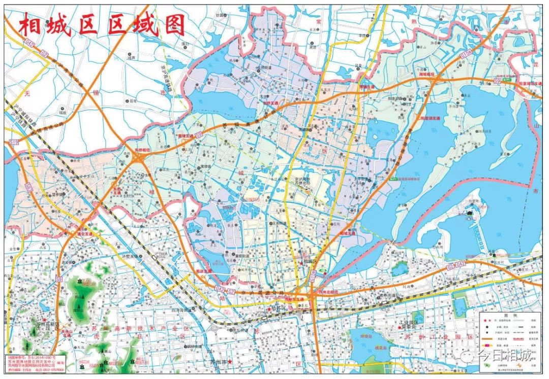 相城位于苏州大市中心位置,东临苏州工业园区和昆山,南接姑苏区,西连