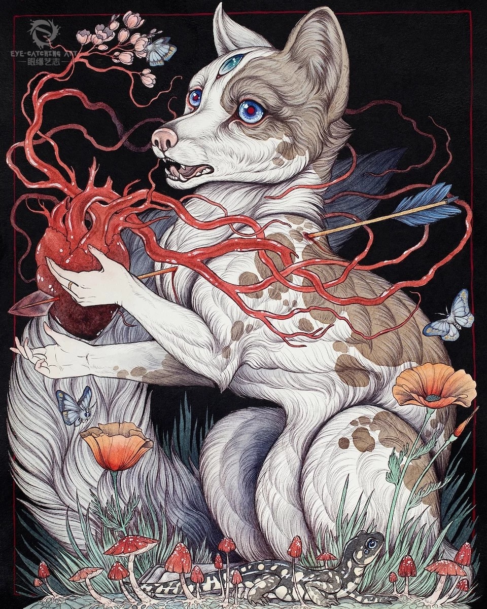 小时候,凯特琳就幻想着自己是一只小动物,她总是和双胞胎姐姐一起