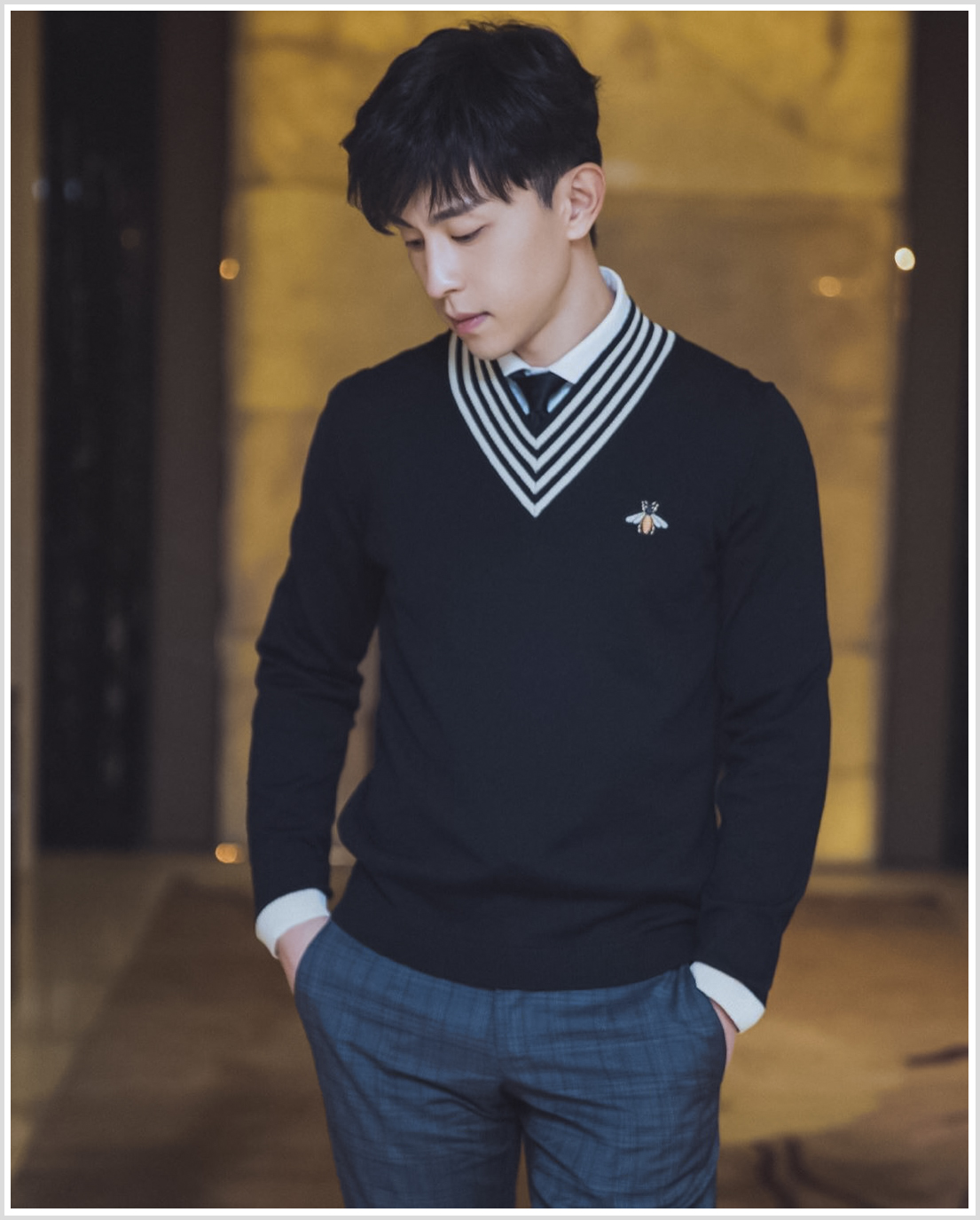 跟着邓伦学穿毛衣,你就是既阳光又可爱的暖男!