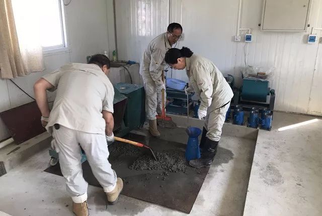 筑科公司孟加拉单点系泊项目混凝土配合比试验正式开展