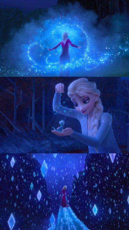 冰雪奇缘2里,是什么情节,让小男孩也看得十分入迷,剧透一下_艾莎