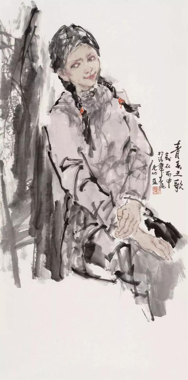 安徽省美术家协会理事王光明人物画作品欣赏