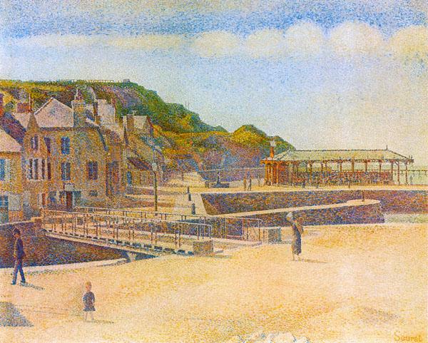 法国印象派画家修拉的点彩画欣赏