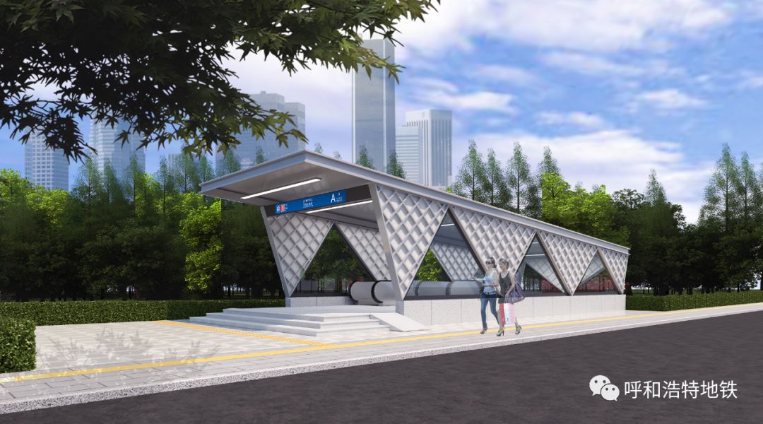 呼市地铁出入口造型设计作品来了!有没有你中意的?