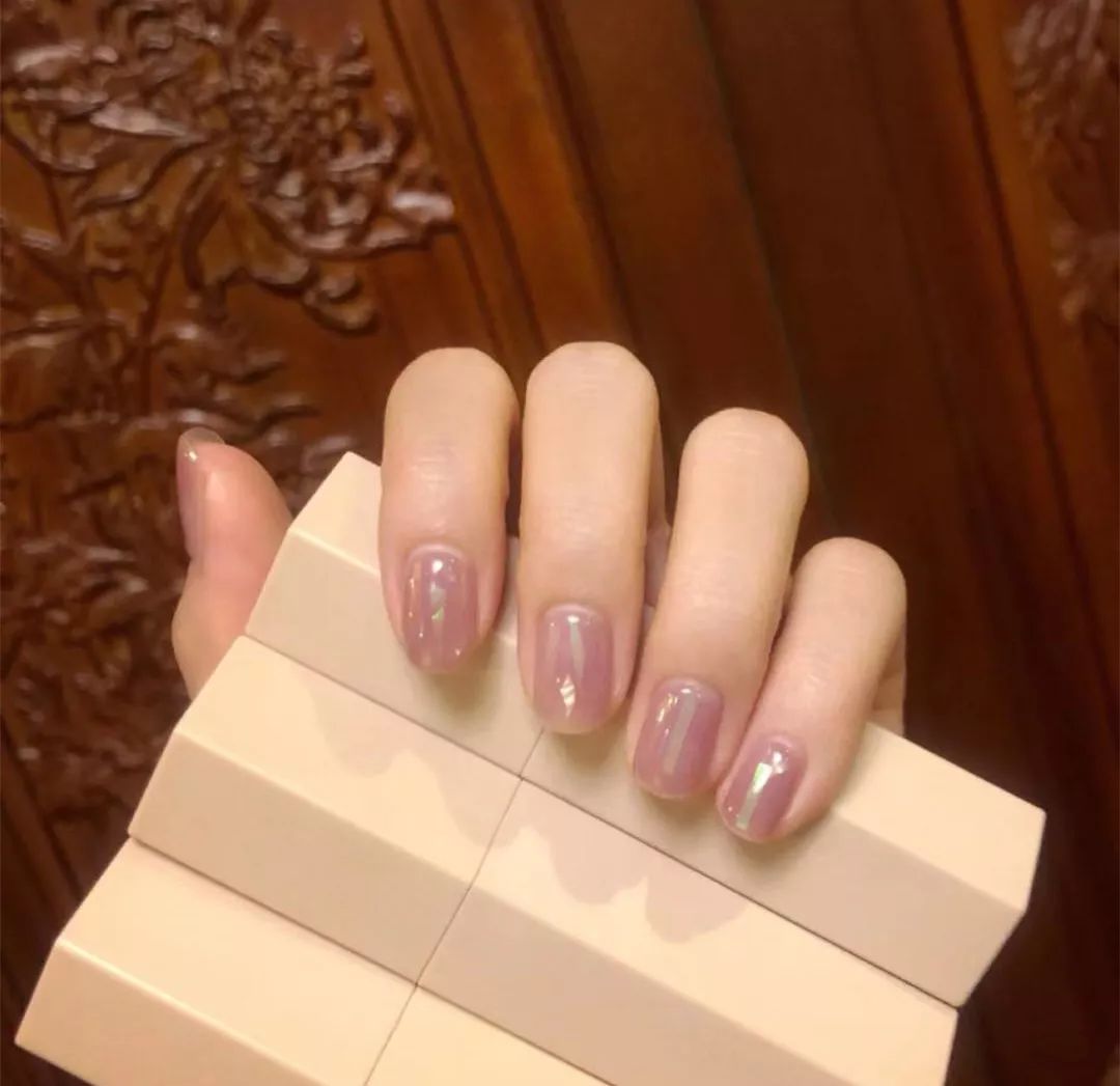 抖音最火的冰河玻璃甲晶莹剔透