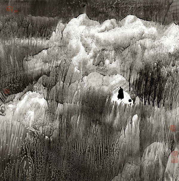 画中有诗云水无象王运泽写意水墨全国巡回展青岛站