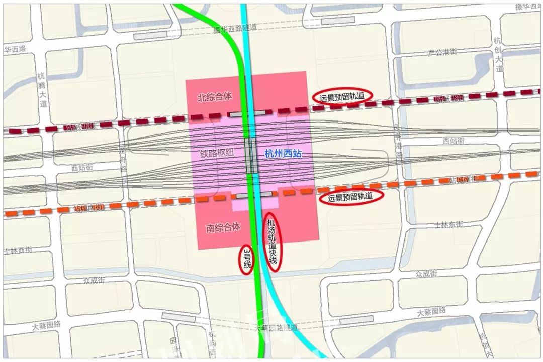 杭州西站规划图公示图片