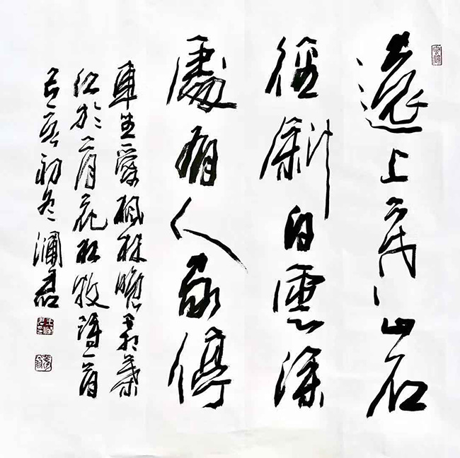 孤舟蓑笠翁独钓寒江雪记著名书法家王澜君