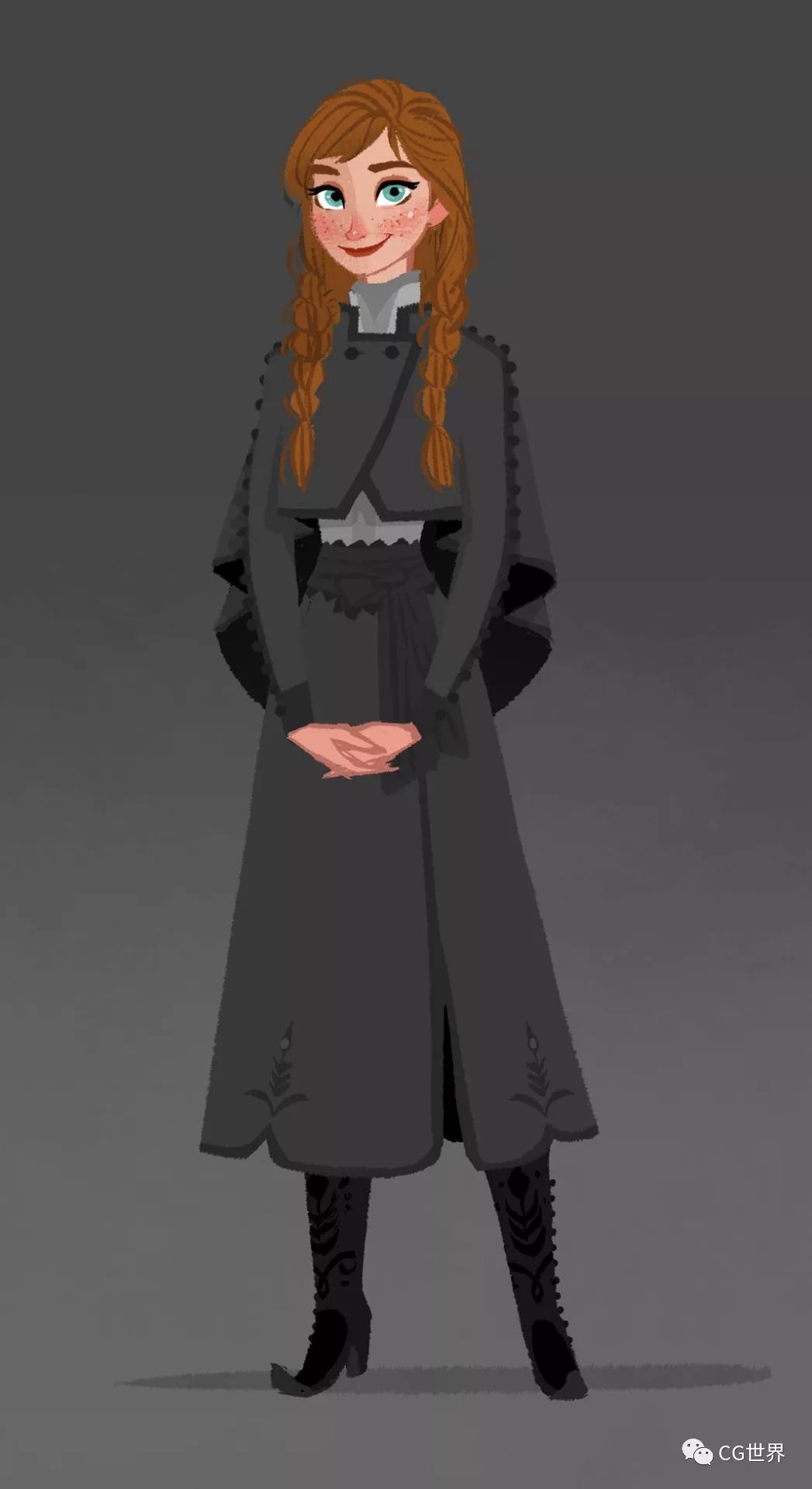 冰雪奇缘2服装设计稿大揭秘穿着高定的elsa和anna太美了