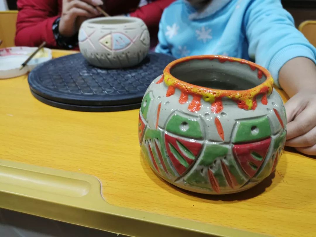 【玩艺坊】手绘鱼纹陶罐