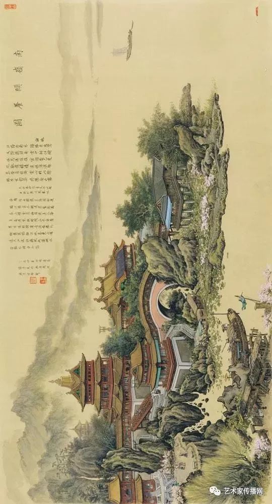 南岭颐养图2017年翠峰楼阁图姑苏台消夏宫图阆苑避暑图梦江南吴苑宫观