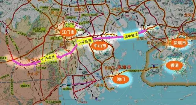 中开高速江门段又有新进展银洲湖特大桥预计建成时间是还有这些好消息