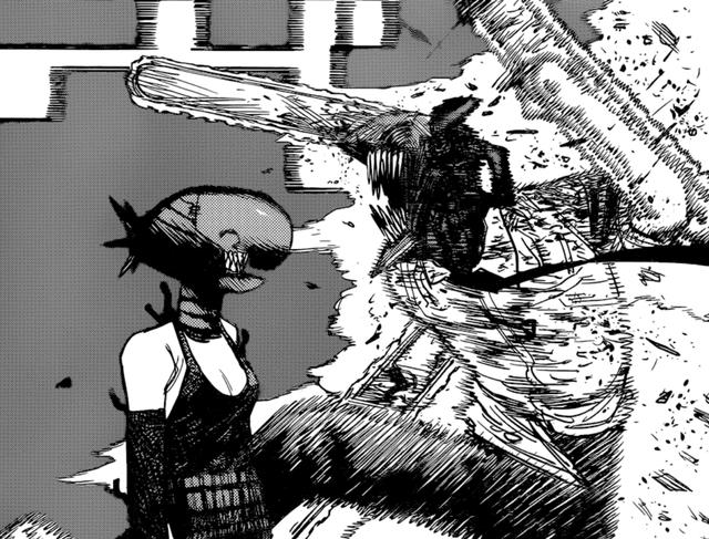 原创电锯人48话炸弹与电锯开战结果不出所料