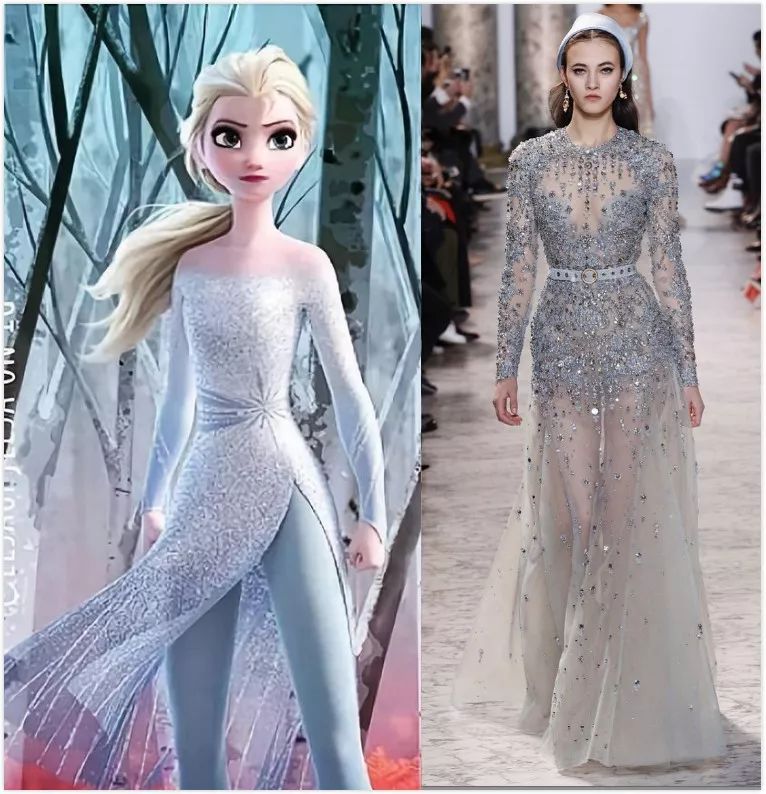 《冰雪奇缘2》服装设计稿大揭秘!(穿着高定的elsa和anna太美了)