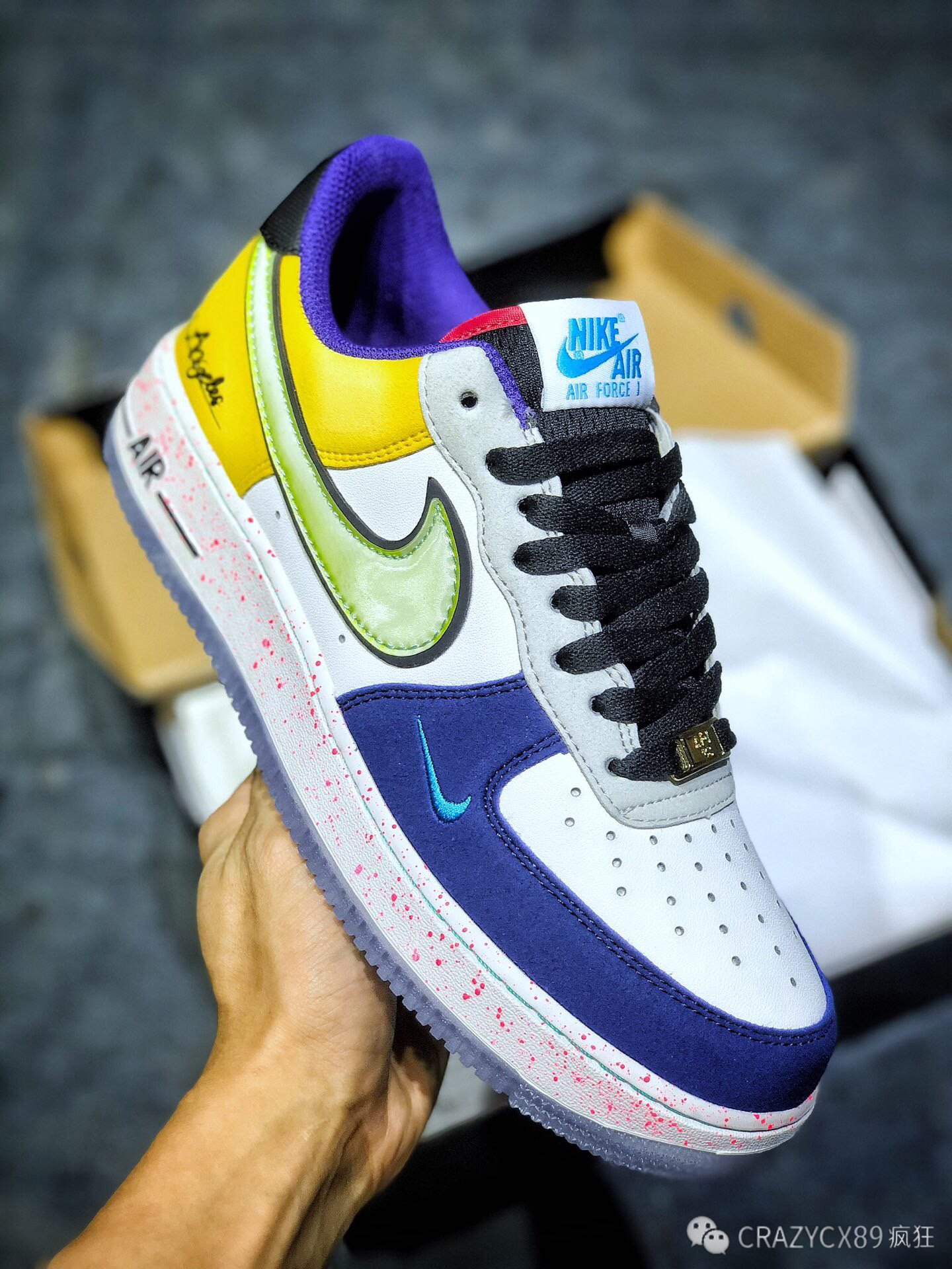 空军一号鸳鸯 nike air force 1 low "what the la" 洛杉矶限定