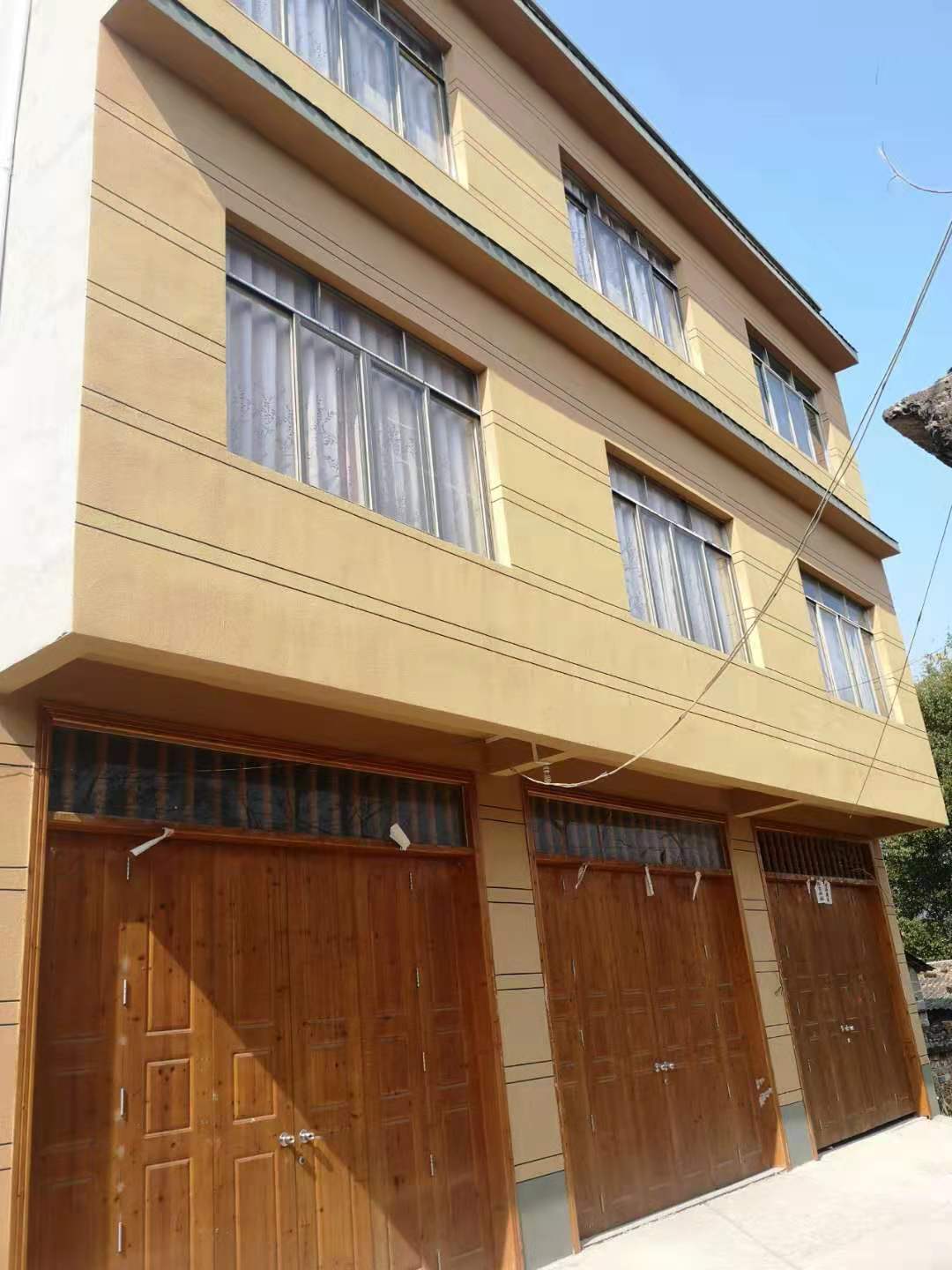 农村房屋装修用艺术墙彩王代替传统水泥沙外墙装修案例展示