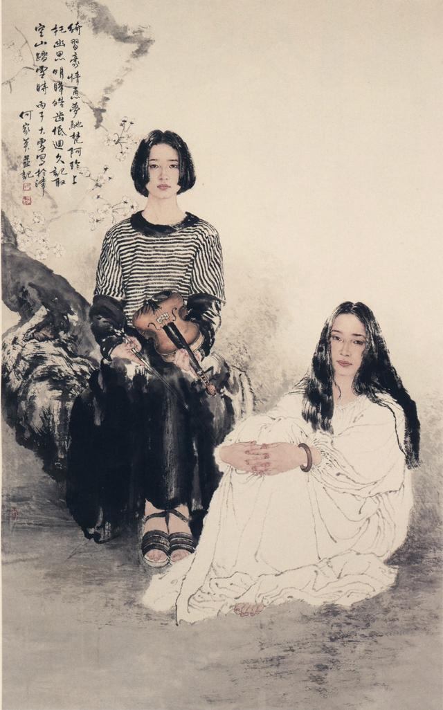 何家英当代工笔人物画欣赏