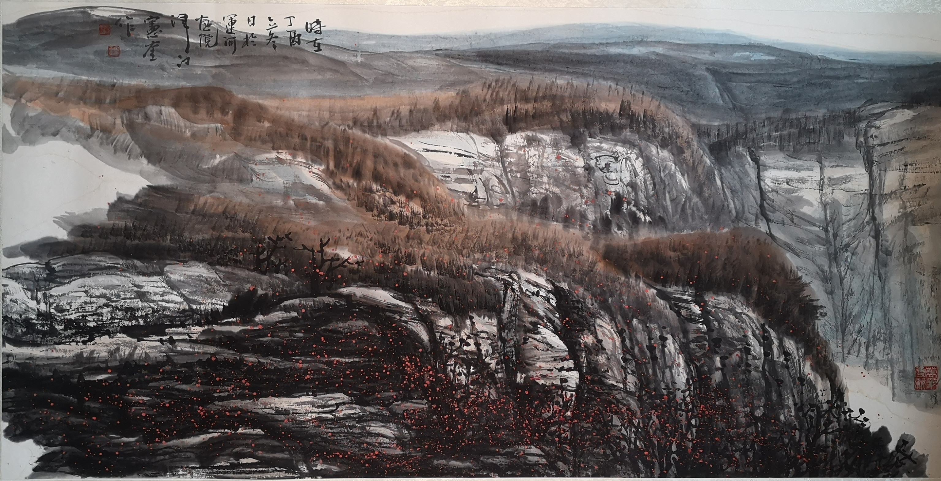 中国著名国画家孟宪奎向新中国成立70周年献礼
