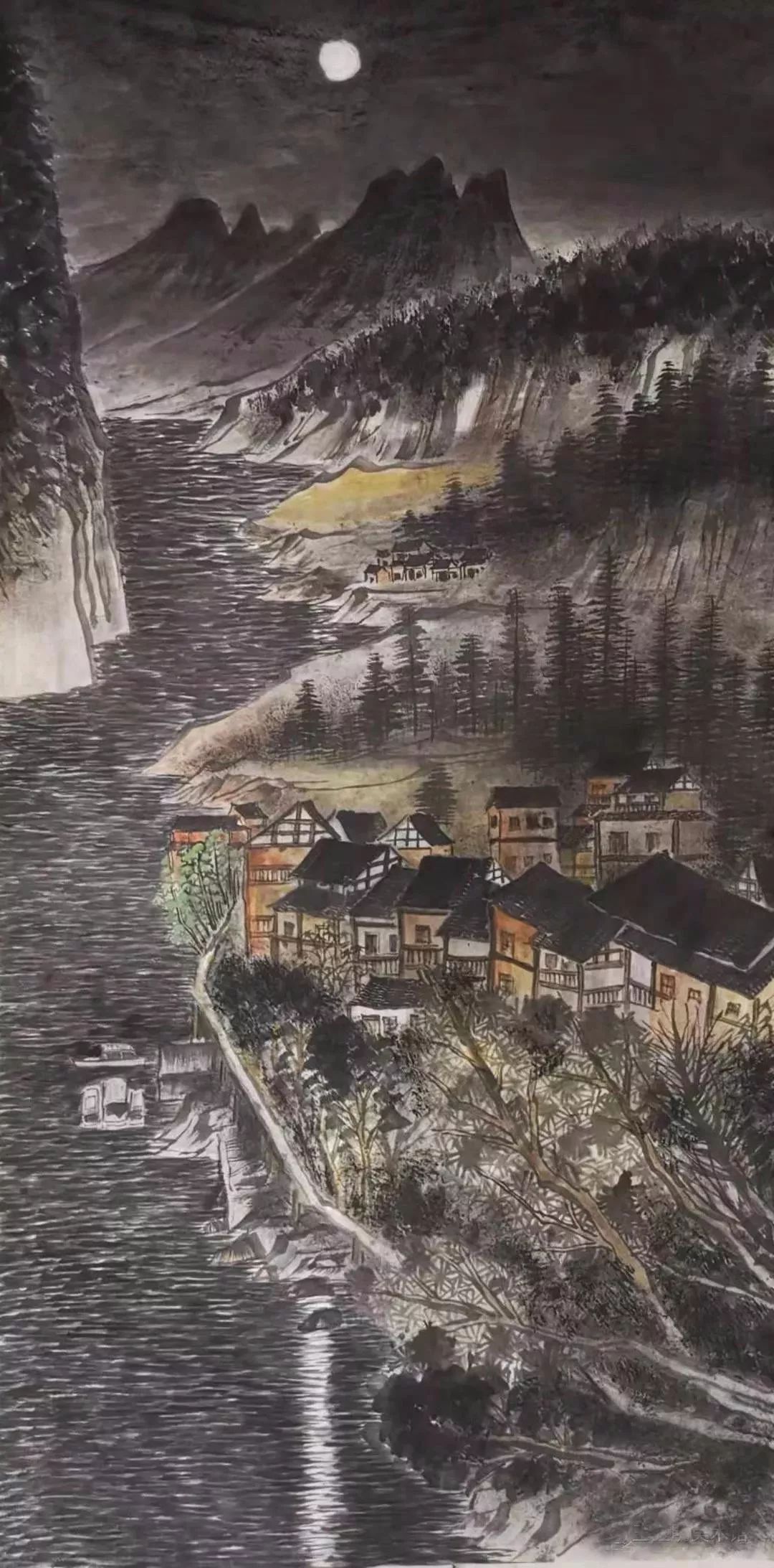 书画家影像网|醉美龚滩古镇——王金明近期写生作品一览