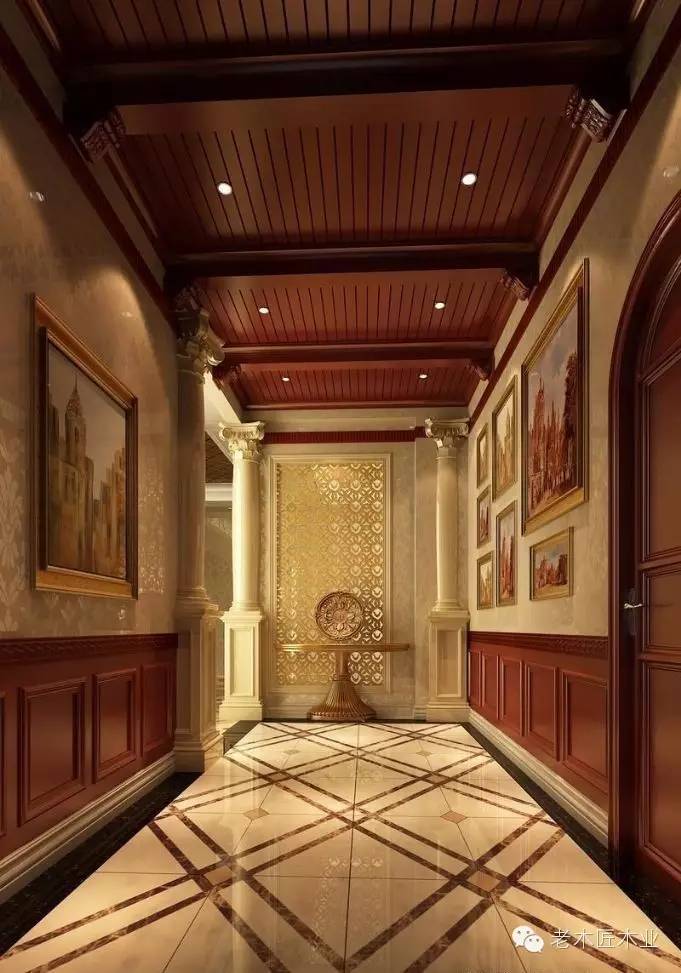 原木护墙板效果图,难以阻挡的时尚气息!