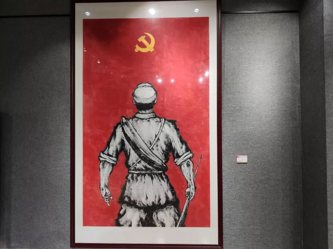 红色革命遗迹主题绘画图片