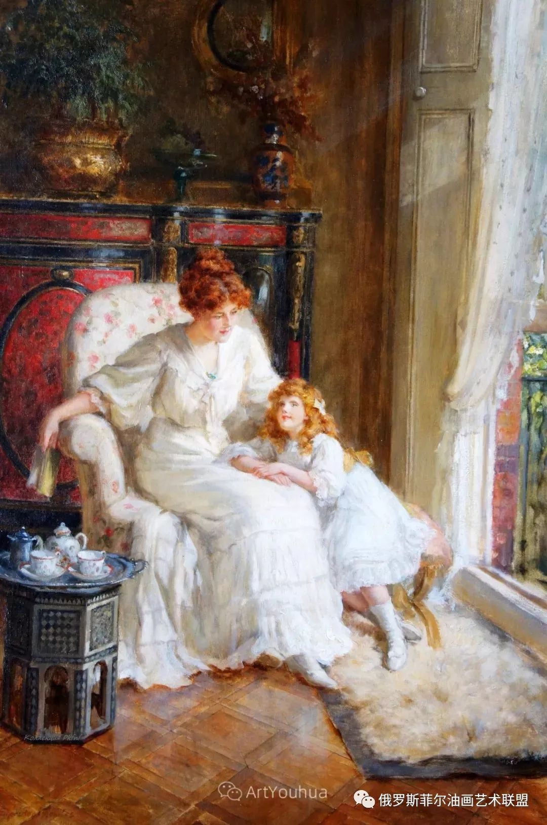 英国画家乔治·谢里丹·诺尔斯怀旧风俗油画作品赏析