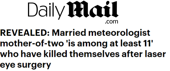 激光近视手术远比你想象的更危险多名加拿大人自曝痛不欲生11人自杀