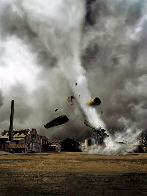 太罕见了!_龙卷风