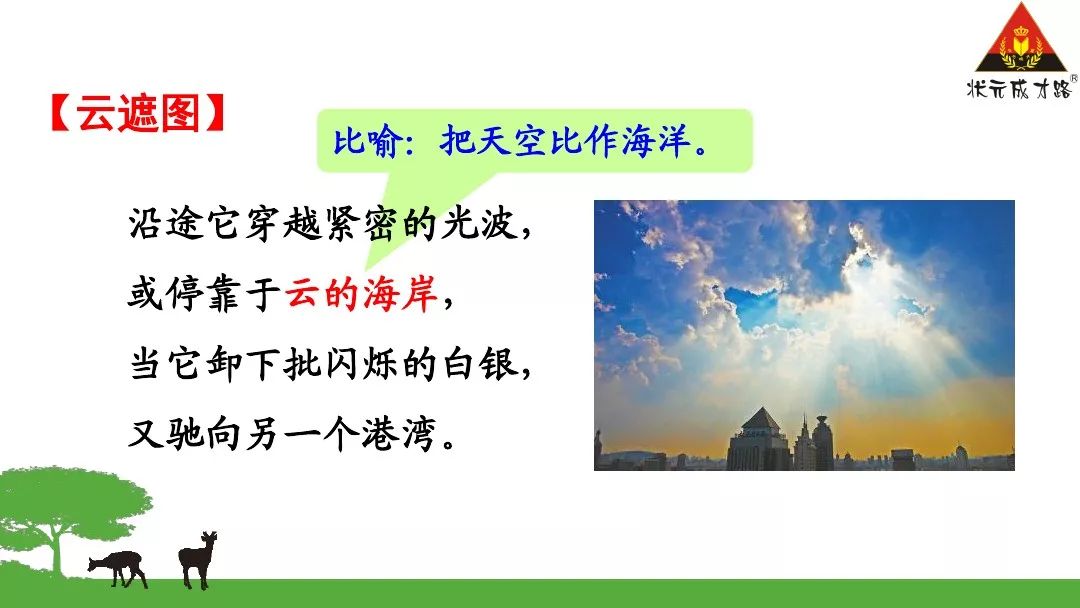 五,诗人吴望尧把太阳想象成一艘"镀金的巨船,你会把太阳想象成什么?