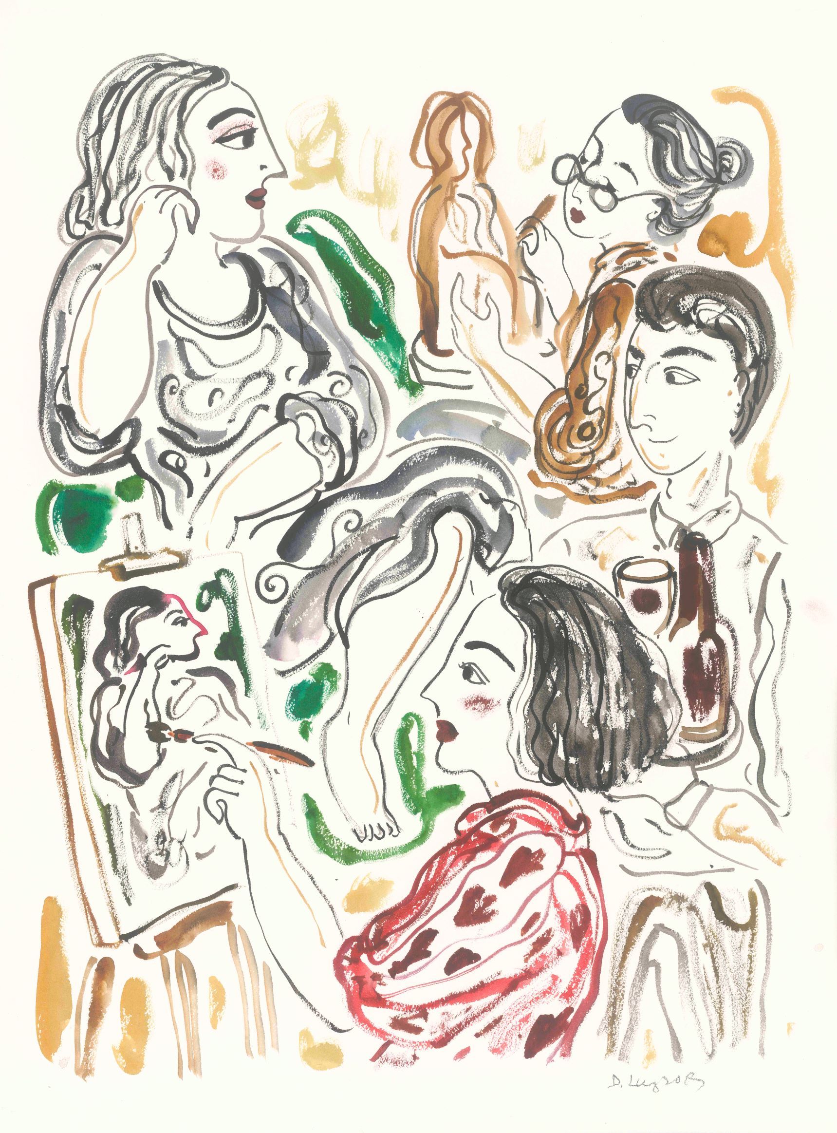 把出差变成一件好玩的事儿,铂尔曼携艺术家龙荻推出画作