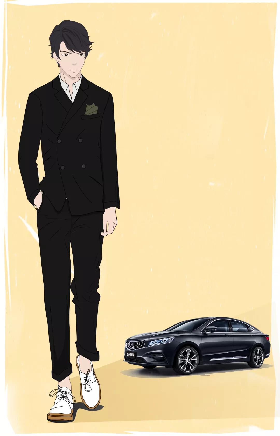 把吉利车拟人画出来以后,简直太形象了!