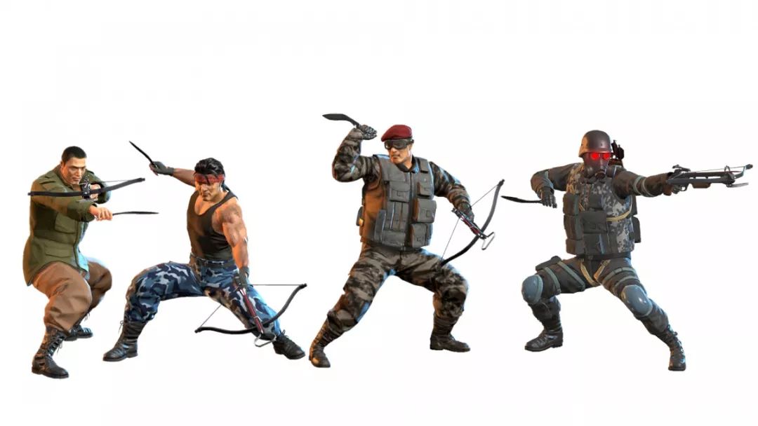 左手拿着十字弓,具备远近都能发动攻击的能力